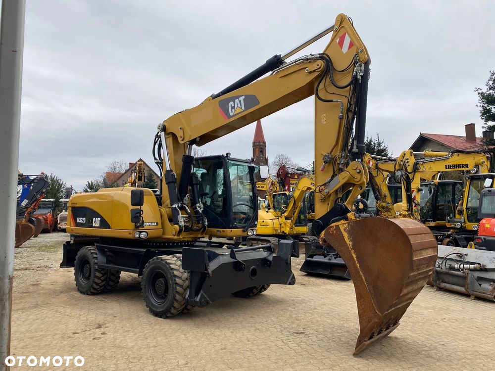 Caterpillar CAT M322D, 2014 ROK, PODPORY + PŁUG, Z NIEMIEC, SUPER STAN, - 1