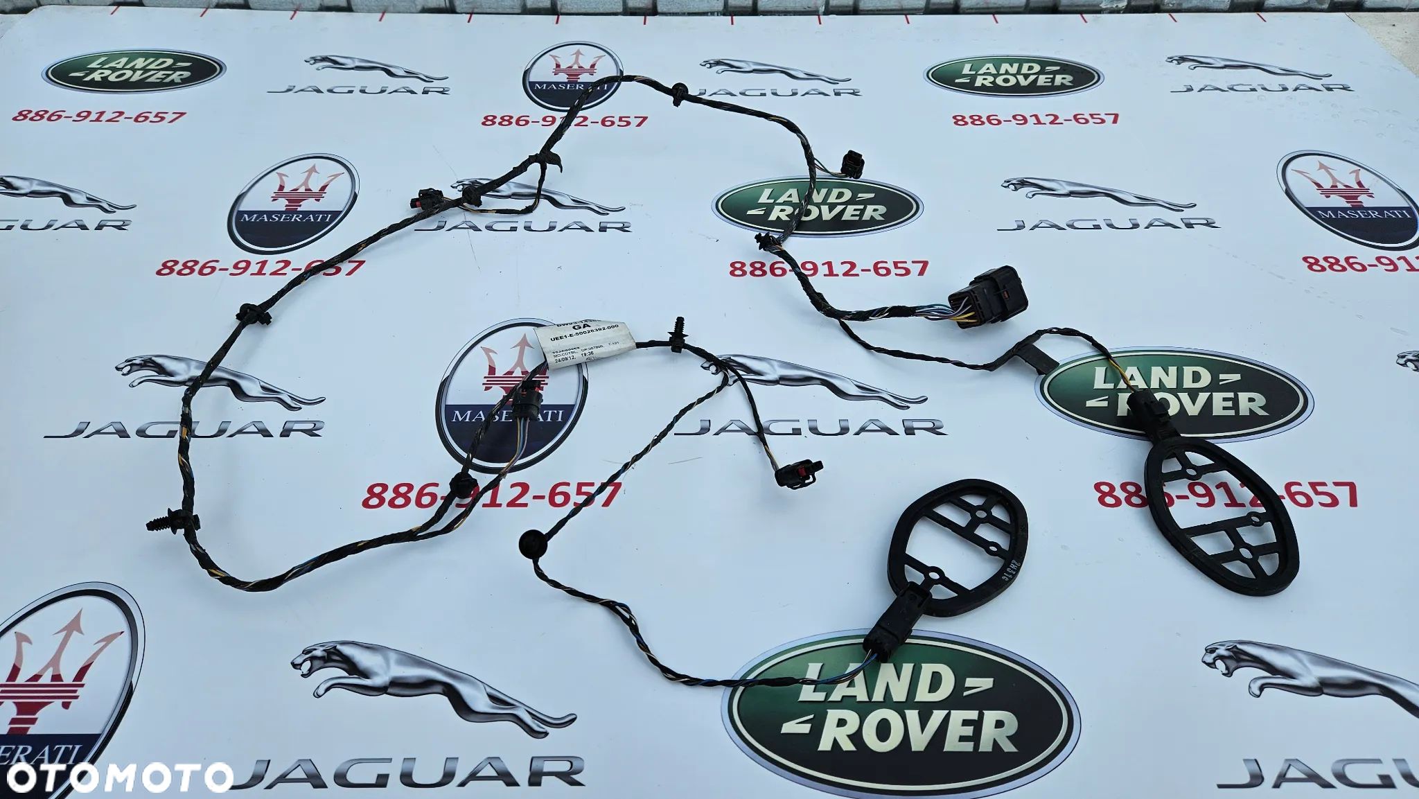 Jaguar XJ 351 2010-2015 Instalacja zderzaka przedniego 10 PIN Wiązka PDC 4x PDC Antena 2X Przewód DW93-14369-GA - 1