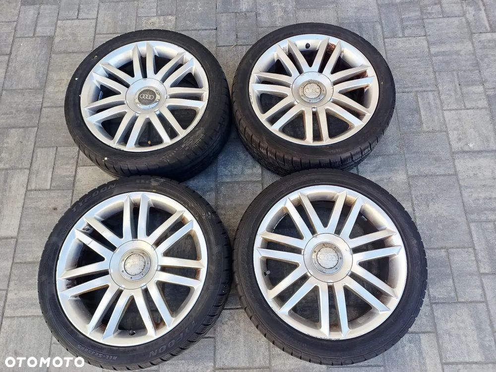 FELGI Z OPONAMI KOŁA ALUMINIOWE AUDI A3 R18 5X112 57,1 mm OPONY 2X LATO 2X ZIMA R18 245/40 NR19 - 1