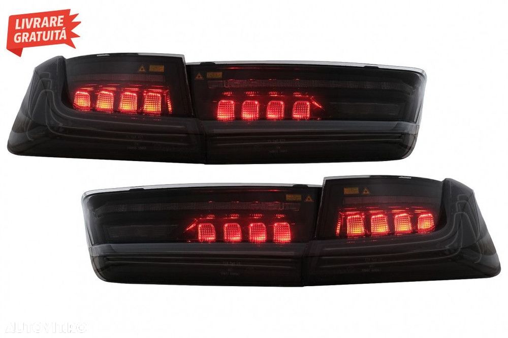 Stopuri LED BMW Seria 3 G20 Sedan (2018-2022) Aspect Laser Negru - 1