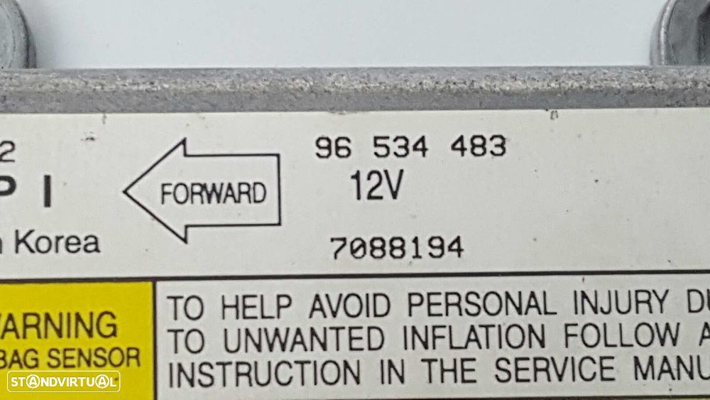 CENTRALINA DE AIRBAG DAEWOO KALOS 1.4 SPORT - 3