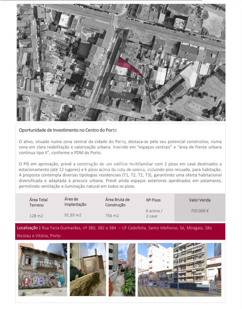 TERRENO COM PIP APROVADO (Ao Marquês) Porto