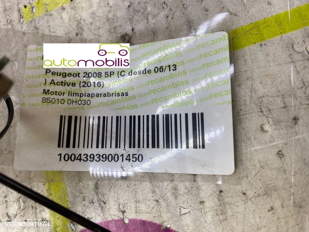 Limpa Vidros PEUGEOT 2008 Ref. - 9815497780 - NO. 340043 - 4