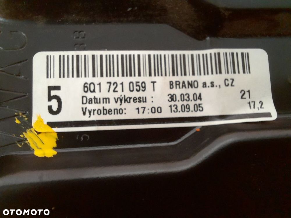 VOLKSWAGEN POLO 4 IV 05-09 PEDAŁ SPRZĘGŁA WYSPRZĘGLIK 6Q1721059T - 5