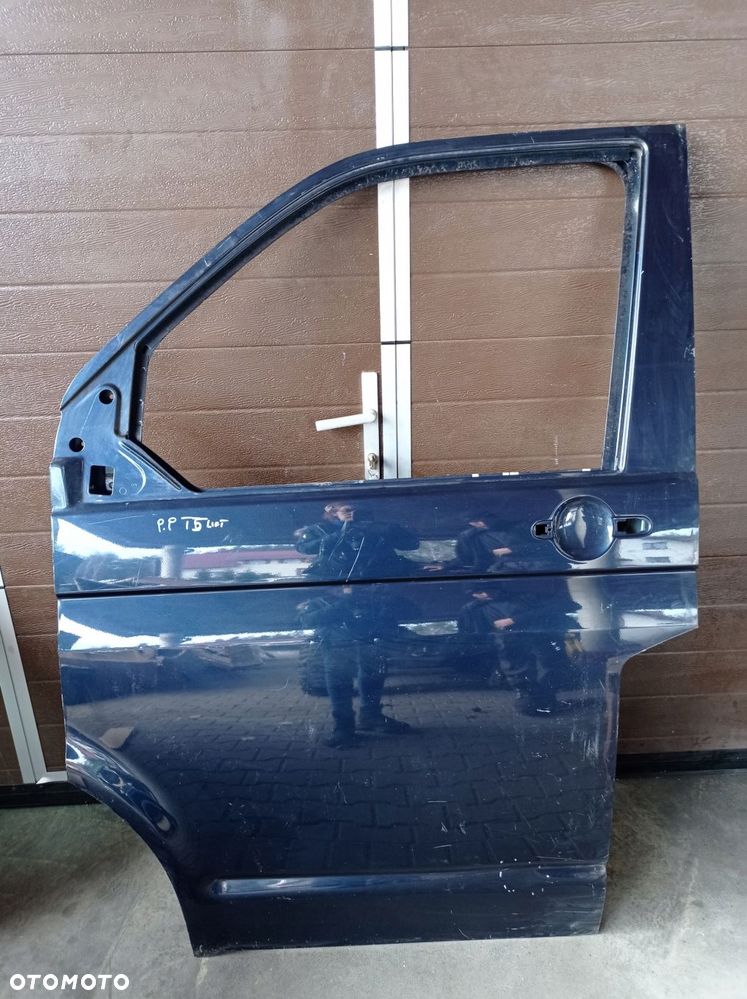 VW T5 LIFT DRZWI PRAWY PRZÓD GOŁE - 1