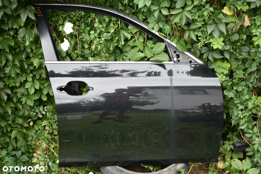 BMW E60 E61 DRZWI PRAWE PRZEDNIE PRZÓD BLACK SAPPHIRE METALLIC - 1