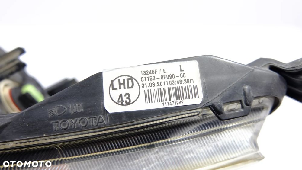 toyota verso lampa reflektor lewy 81150-0f090 eu - 7