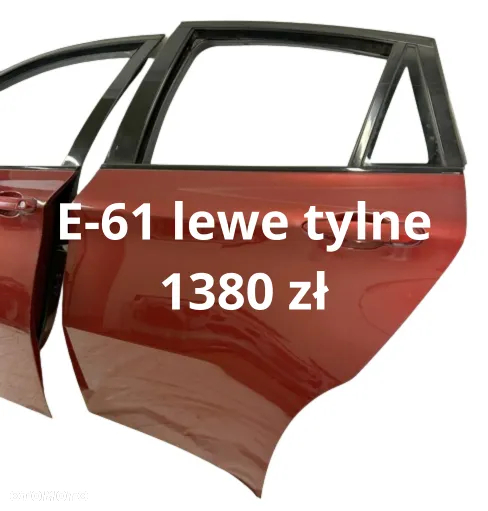 BMW X6 E71 E72 08-14r Drzwi Lewe przednie przód tył tylne idealne  kod lak VERMILIONROT METALLIC A82/3 - 3