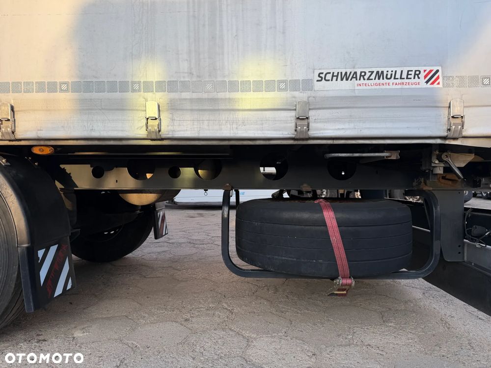 Schwarzmuller FIRANKA / ULTRA LIGHT 5640 KG WAGA SAF / PIERWSZA OŚ PODNOSZONA / OSIE SAF INTRAX / ŁADNA SREBRNA PLANDEKA / DWA KOŁA ZAPASOWE / 2021 ROK  !! - 30