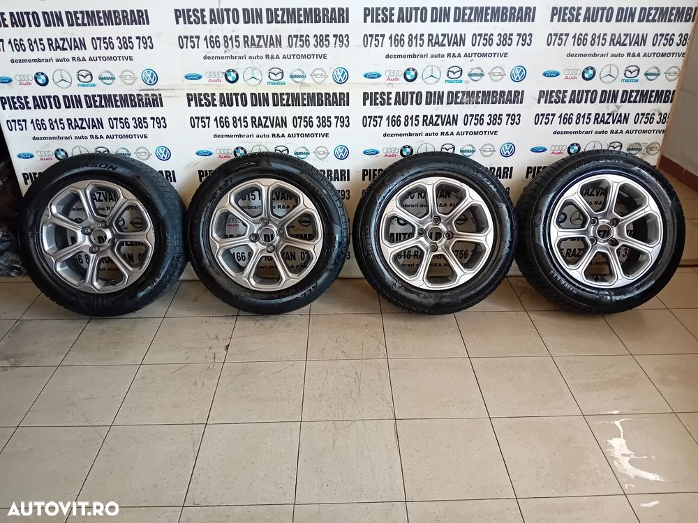 Jante Aliaj Ford Ecosport R16 205/60R16 4x108 Anvelope Pirelli M+S Dot 1523 In Stare Foarte Buna - 1