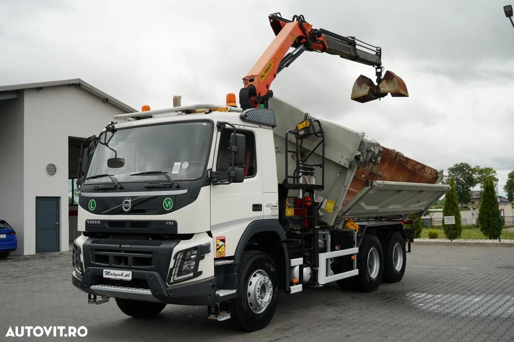 Volvo FMX 410 / 6x4 / CAMION BASCULANTE + HDS PALFINGER 18002-EH A / HYDROBOARD / RADIO CONTROL / EURO 6 / - 5