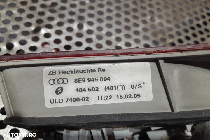 Lampa / Tripla stop dreapta pe hayon 8E9945094 8E9945094 Audi A4 B7 [ - 4