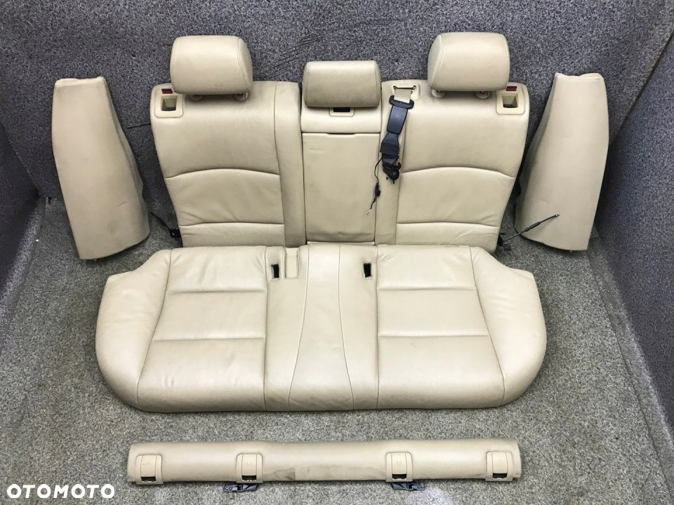 BMW F11 kanapa tylna podlokietnik tyl bezowy KOMBI - 2