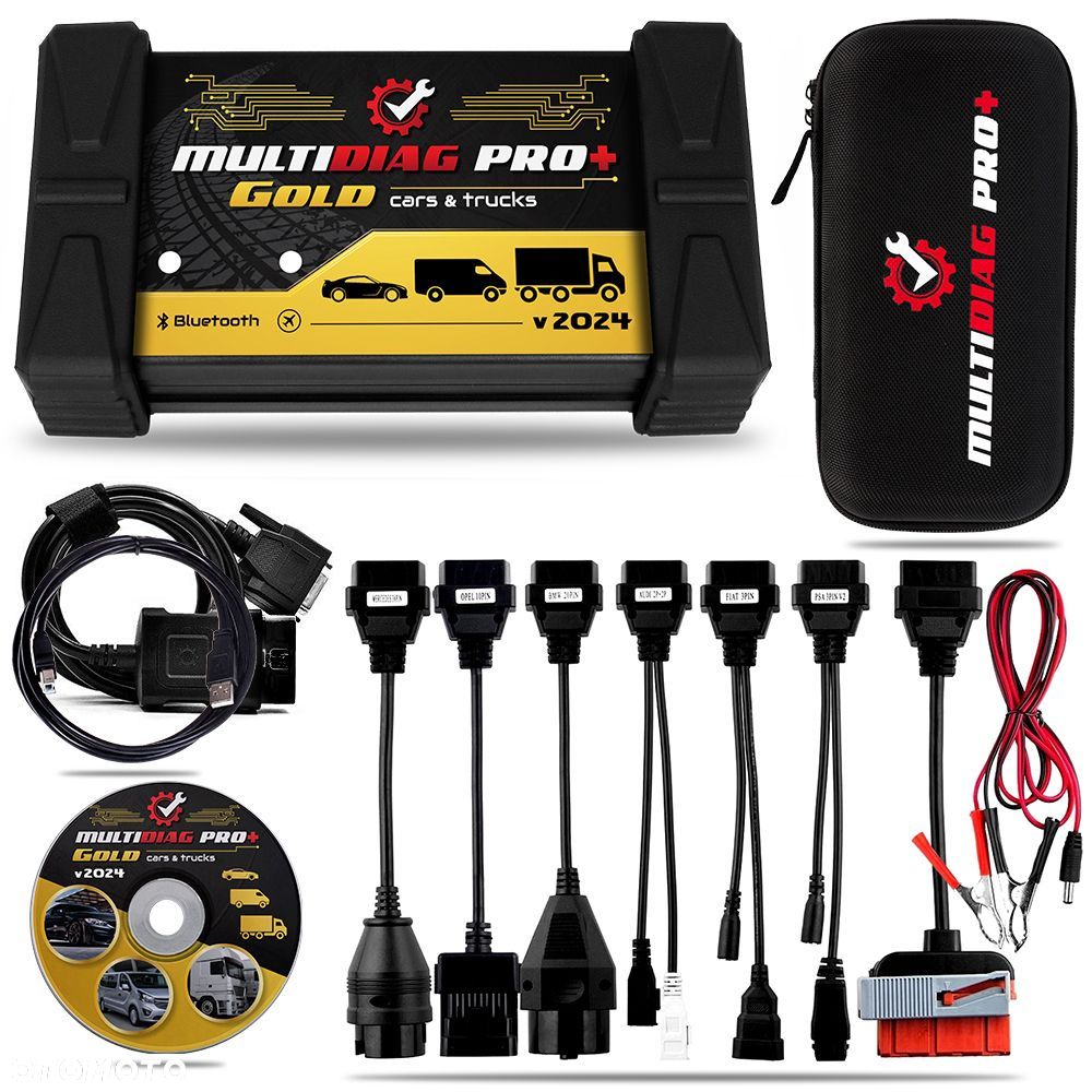 Multidiag PRO GOLD Komputer diagnostyczny + 8 kabli osobowych - 1