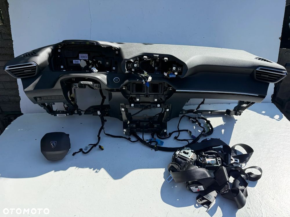 PEUGEOT 2008 II LIFT 208 II KONSOLA PODUSZKI POWIETRZNE EU DESKA PASY ORYGINAŁ - 1