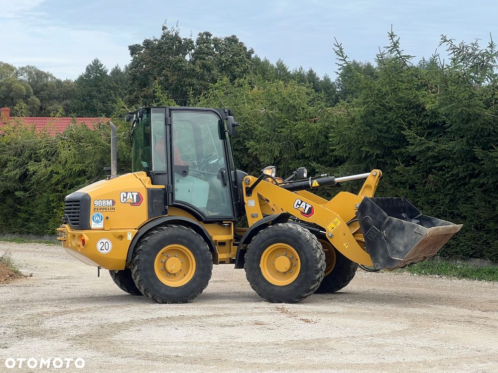 Caterpillar ŁADOWARKA CAT 908M 21r łyżka szczęka widły krokodyl 906 907 H przegubowa łamana Catepillar - 9