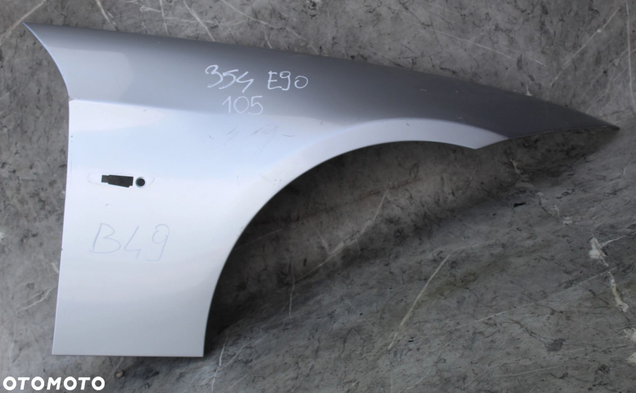 BŁOTNIK PRAWY 354 TITANSILBER BMW E90 E91 - 1