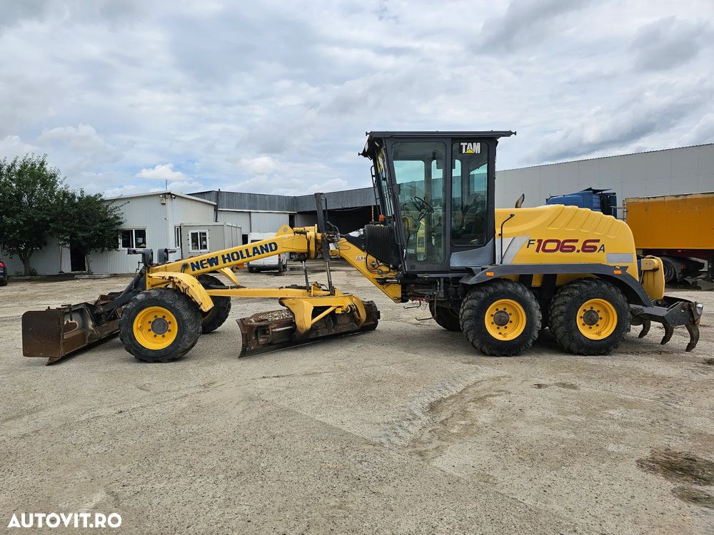 New Holland F106.6 A greder autogreder 6x6 laser complet - 2