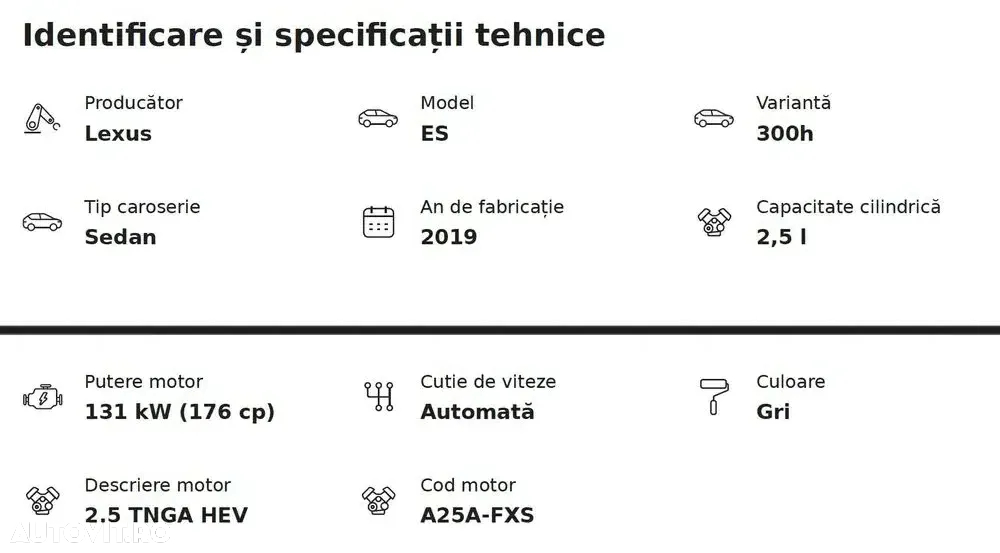 Lexus Seria ES 300h 2.5 TNGA HV 25H- 4X2 CVT Business - 36