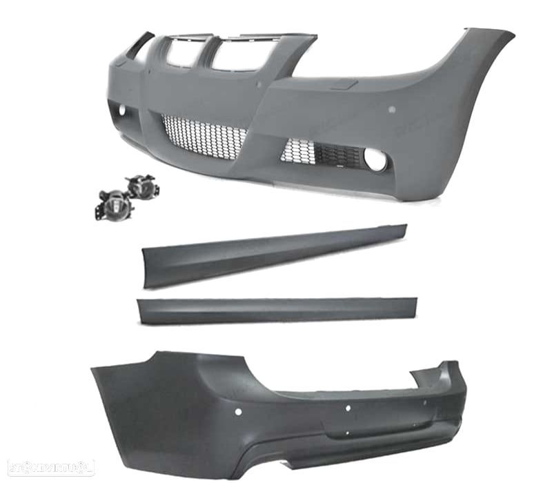 KIT CARROÇARIA BMW E91 05-08 LOOK M PDC SRA - 2