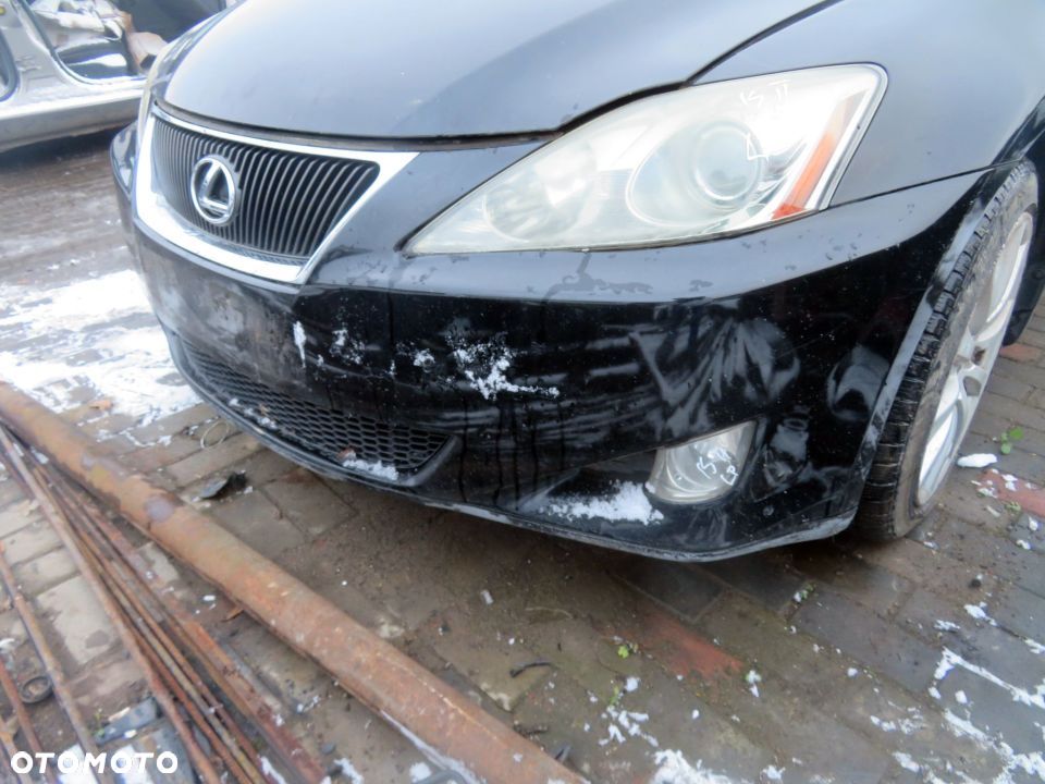 MASKA ZDERZAK BŁOTNIKI LAMPY IS II E2 212 LEXUS 2005-2010 CZARNY PRZÓD KOMPLETNY - 8