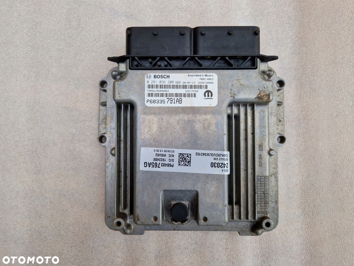 STEROWNIK KOMPUTER SILNIKA JEEP WRANGLER JL - 1