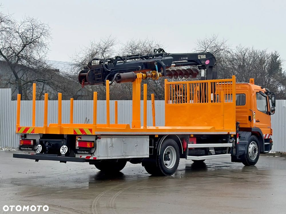 Mercedes-Benz ATEGO 1324 * SKRZYNIA 6,35 m + HIAB 144 B - DUO + WIERTNICA - 7
