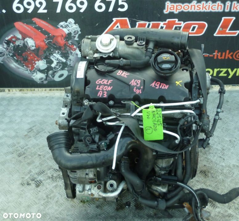 SILNIK KOMPLETNY VW GOLF LEON A3 1.9 TDI BKC 169 TYS