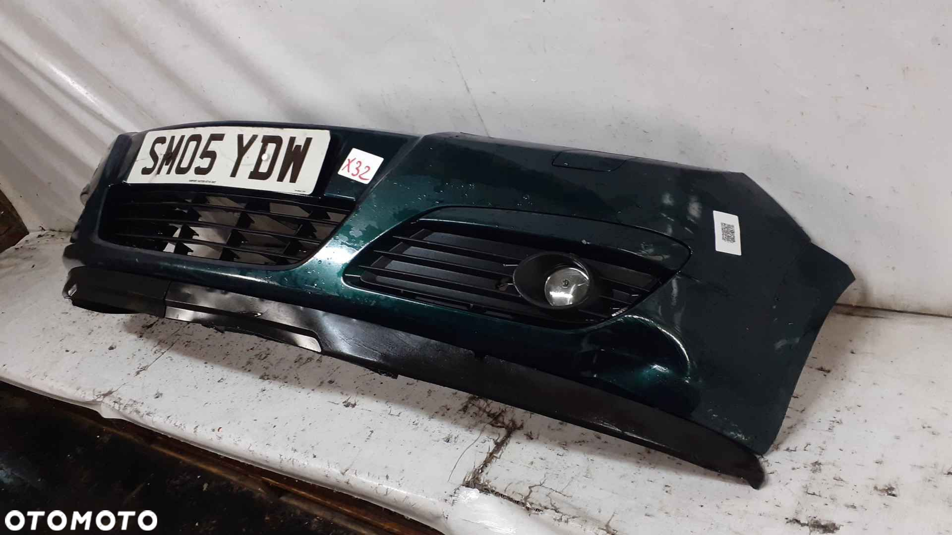 + ZDERZAK PRZÓD PRZEDNI DO OPEL ASTRA H 3 III Z398 ZIELONY HALOGENY - 3