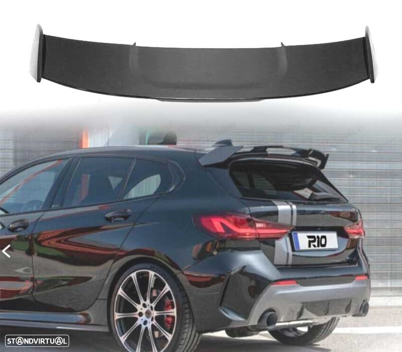 AILERON SPOILER BMW F40 19- LOOK M135I PRETO BRILHANTE - 6
