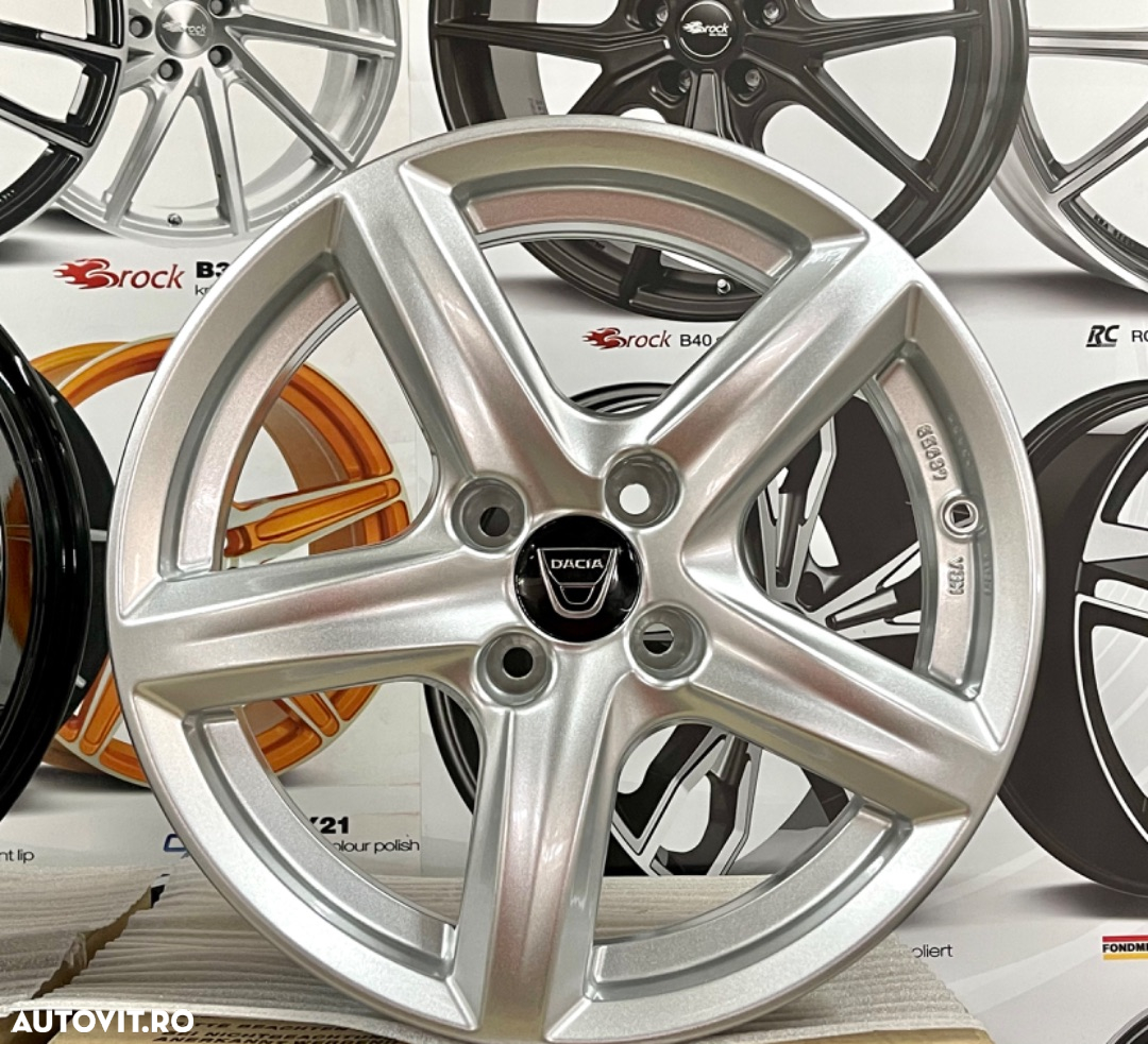Jante Dacia Logan, Jogger,  Sandero, Stepway , Doker, 16 inch, noi - 6