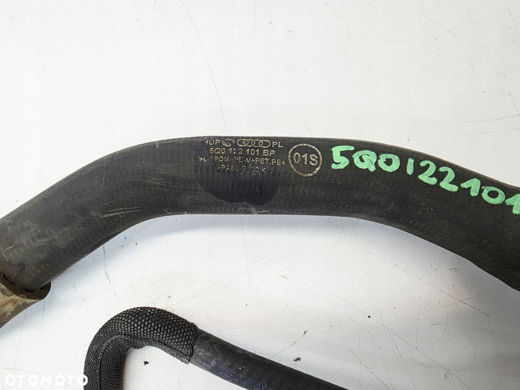 RURA PRZEWÓD WĄŻ WODY AUDI VOLKSWAGEN SKODA SKODA 1.6 2.0 TDI 5Q0122101BP - 3