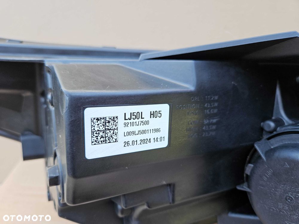 KIA CEED III LIFT 21- lampa lewa przód reflektor FULL LED 92101J7500  14 PIN zielona kostka - 9