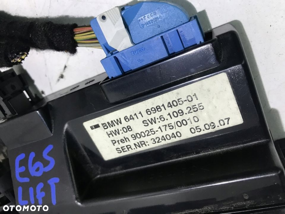 PANEL KLIMATYZACJI NAWIEWU 6981405 BMW E65 LIFT - 3