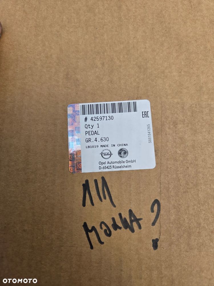 Pedały Pedał sprzęgła hamulca Opel Mokka X 42597130 - 8