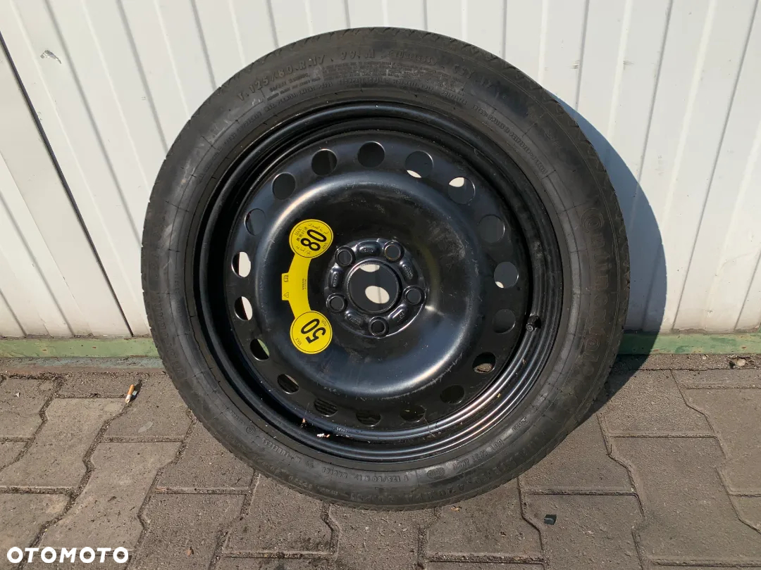 Koło zapasowe dojazdowe dojazdówka Volvo S80 II V70 17 cali 5x108 oryginał - 2