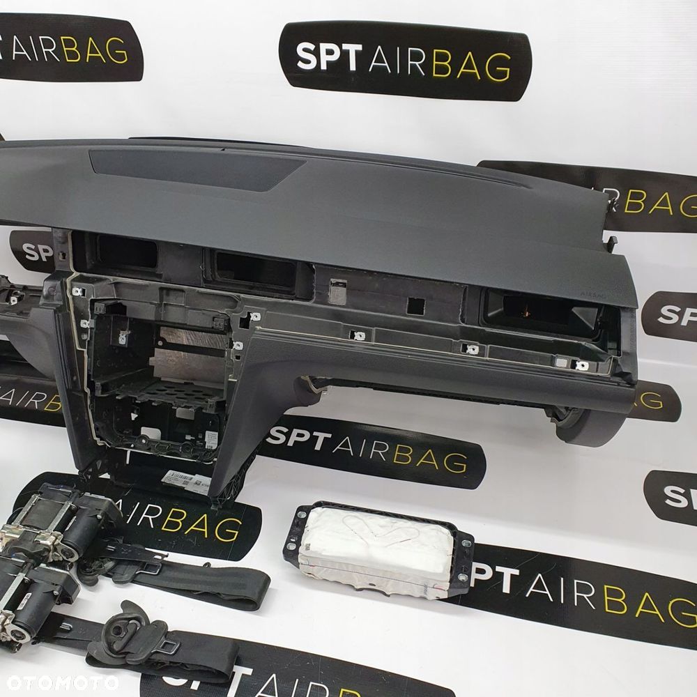 VW PASSAT B8 DESKA ROZDZIELCZA KONSOLA KOKPIT PULPIT PODUSZKI AIRBAG AIR BAG PASY KIT SET - 4