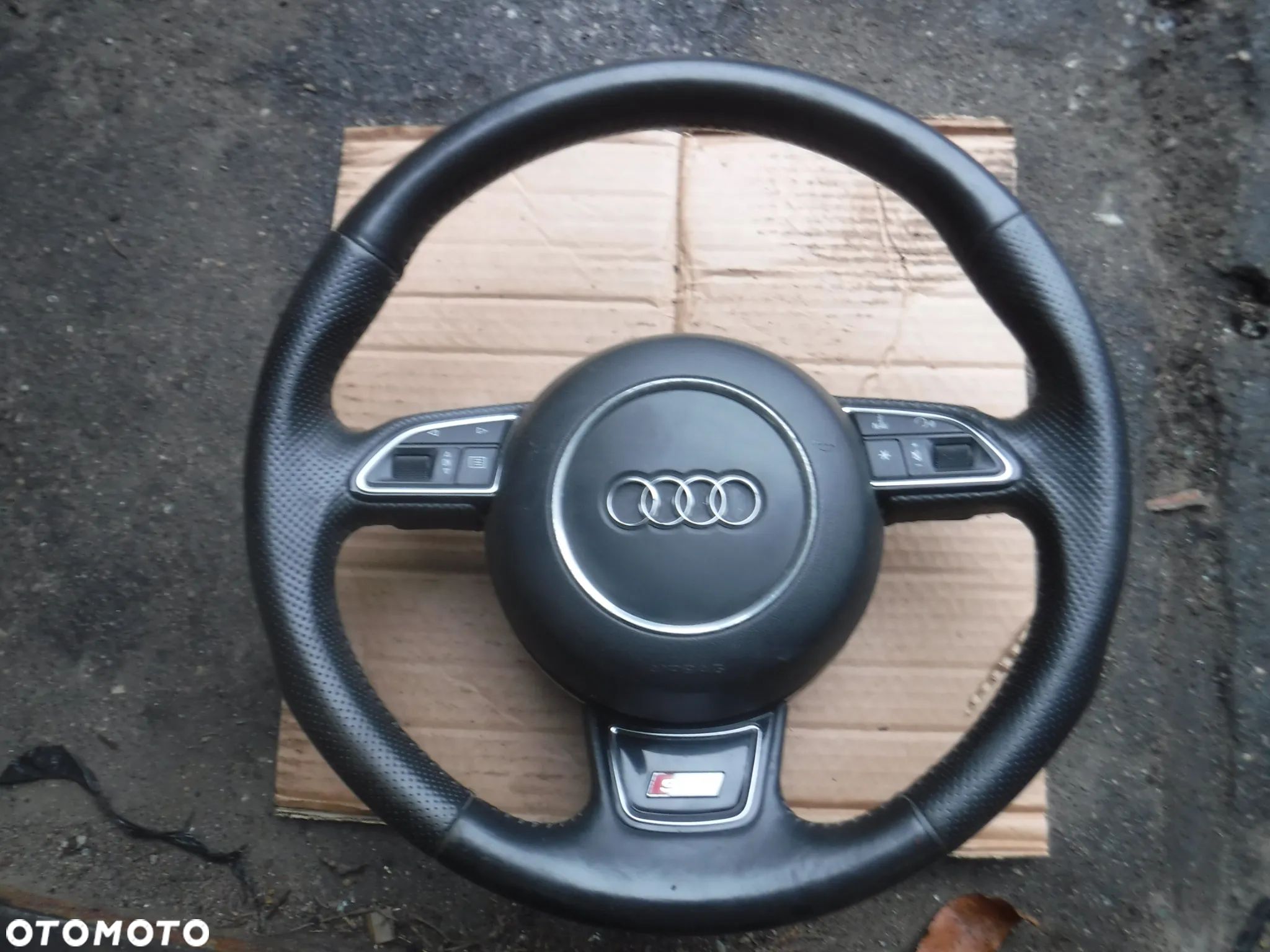 Audi A7 4G A6 C7 A5 8T S5  poduszka kierowcy air bag 4G0880201F kierownica s line sline lopatki stan bdb - 1