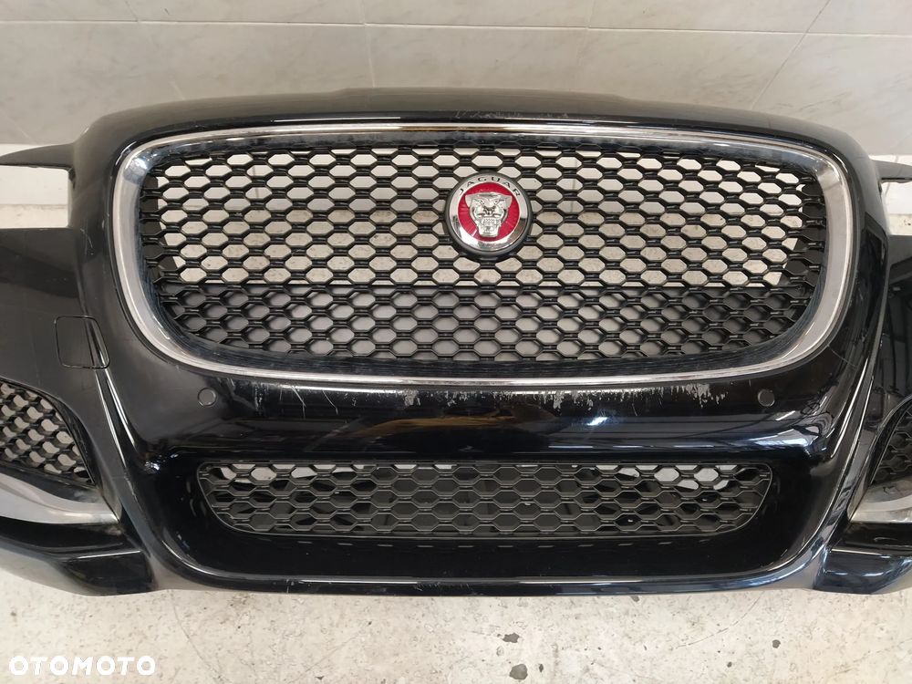 JAGUAR XF X260 ZDERZAK PRZÓD PRZEDNI KOMPLETNY 4XPDC SPRYSKIWACZE GRILL ATRAPA CHŁODNICY ZNACZEK ORYGINAŁ - 4