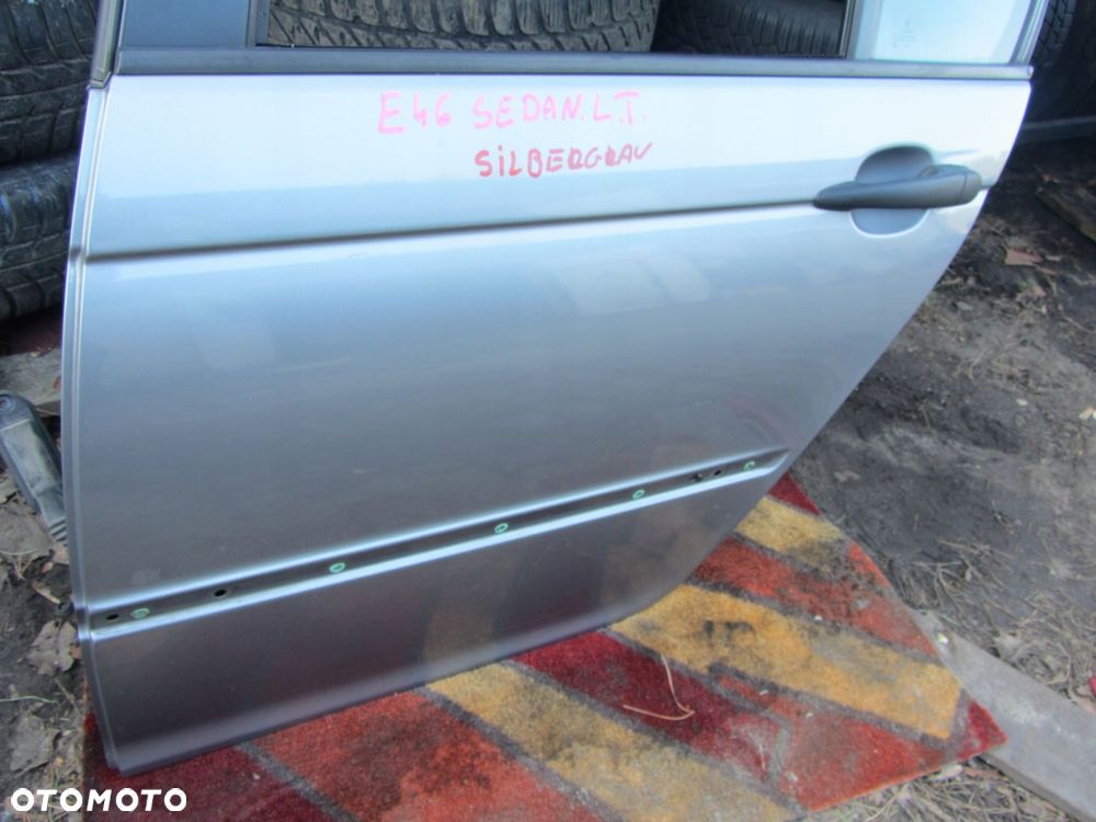 drzwi lewy tył bmw e46 sedan kombi silbergrau - 3