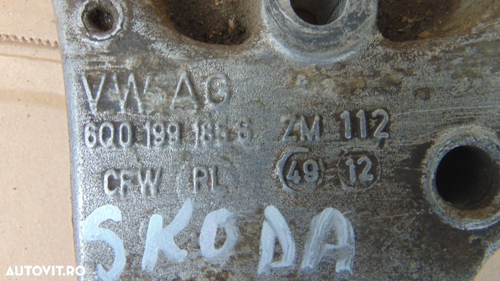 Suporti motor Skoda Rapid/Ibiza/Polo6R/Fabia2/ 1.2 benzina an 2013 cod  6R0199167aa - 4