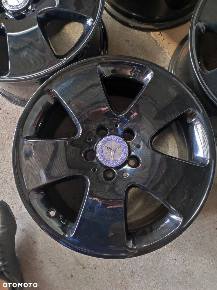NOWE CZARNE Felgi aluminiowe 17 Mercedes S-klasa W221 5x112 ET43 VITO - 5