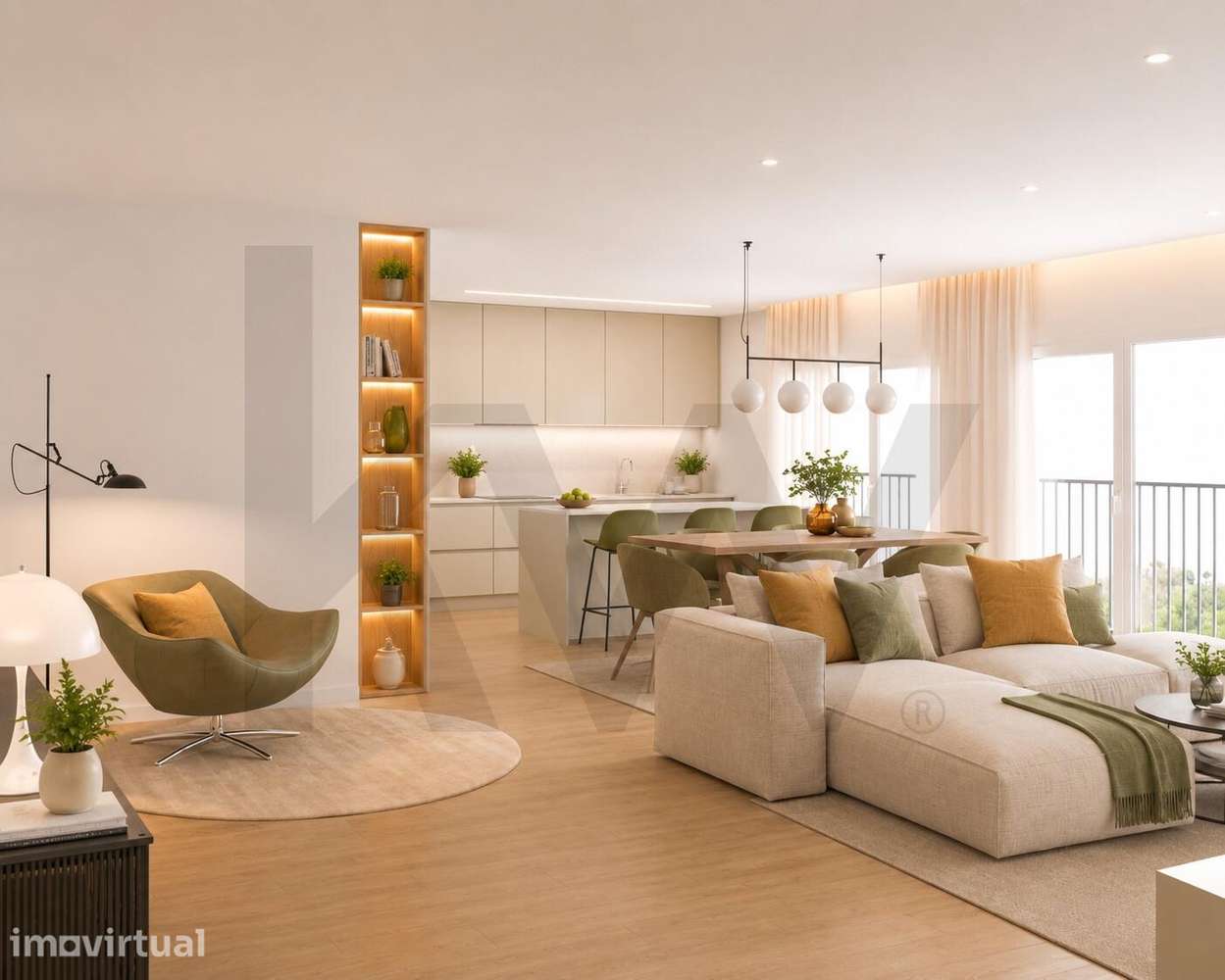 Apartamento T3 | Residence Saldanha – Piso 2 | 1.º Frente | Entroncame - Grande imagem: 4/23