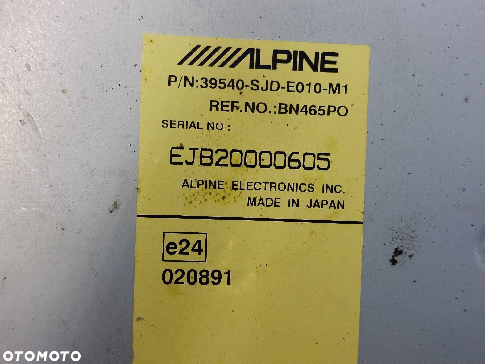 ZMIENIARKA HONDA FR-V I 39540-SJD-E010-M1 BN465PO ALPINE - 4
