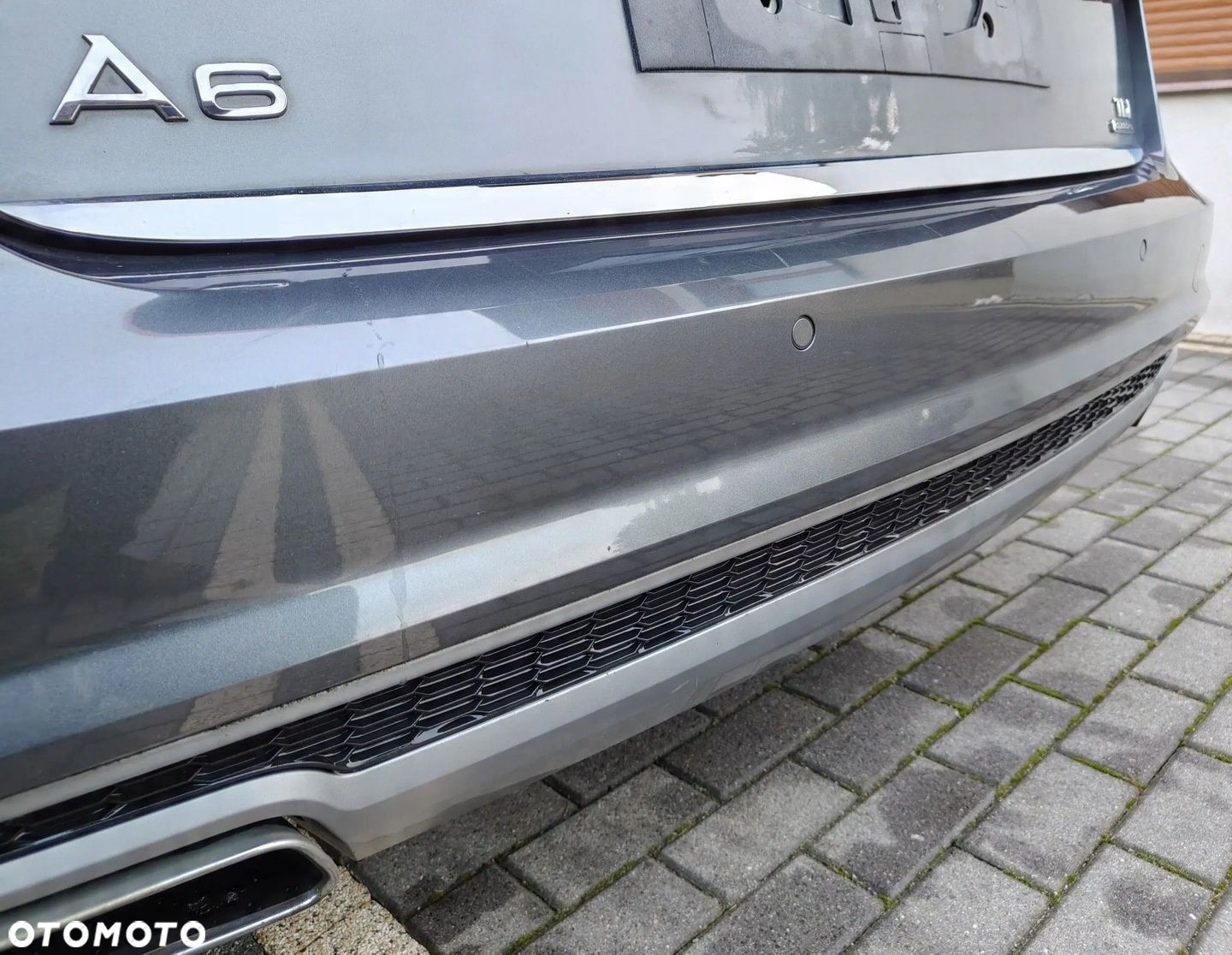 AUDI A6 S6 C7 4G LIFT 15-18 KOMBI AVANT ZDERZAK TYŁ TYLNY LZ7S DAYTONA GRAY - 6