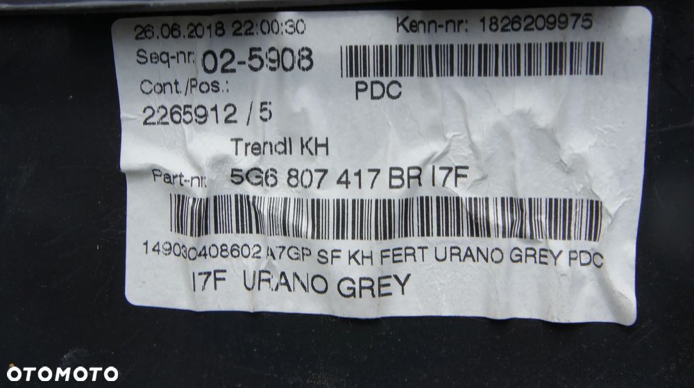 TYLNY ZDERZAK VW GOLF VII R R20 LIFT - 12