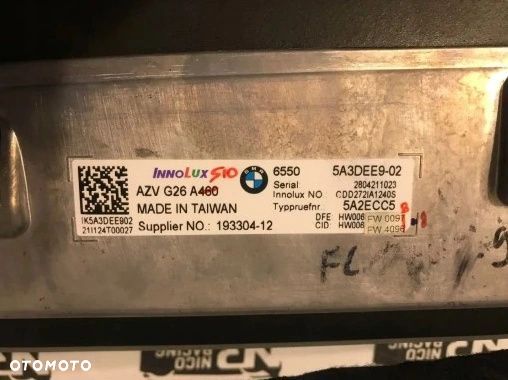 EKRAN LICZNIK MONITOR 12.3 5A3DEE9 5A2ECC5 HUD BMW LCI G20 G21 G80 G22 G26 - 10