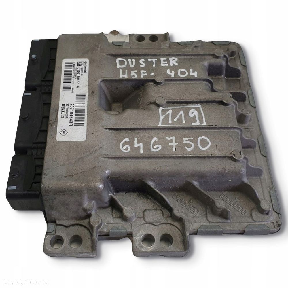Dacia Duster II 1.2 TCe STEROWNIK SILNIKA komputer 237104643R - 1