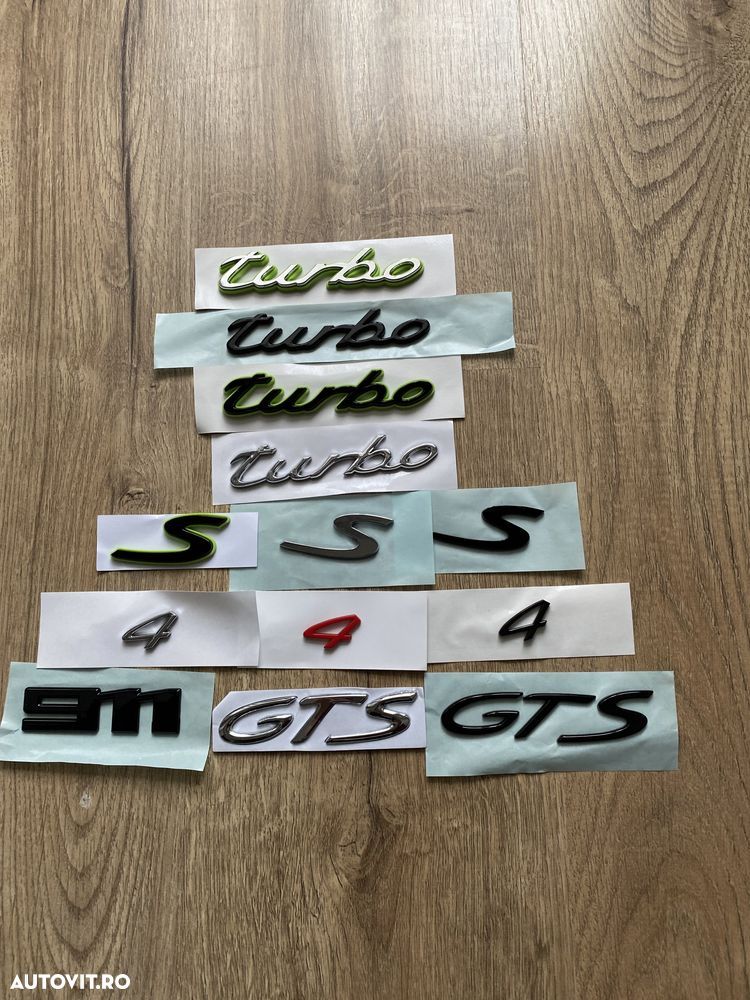 Scris Logo Emblema Spate Haion Portbagaj Porsche - 7