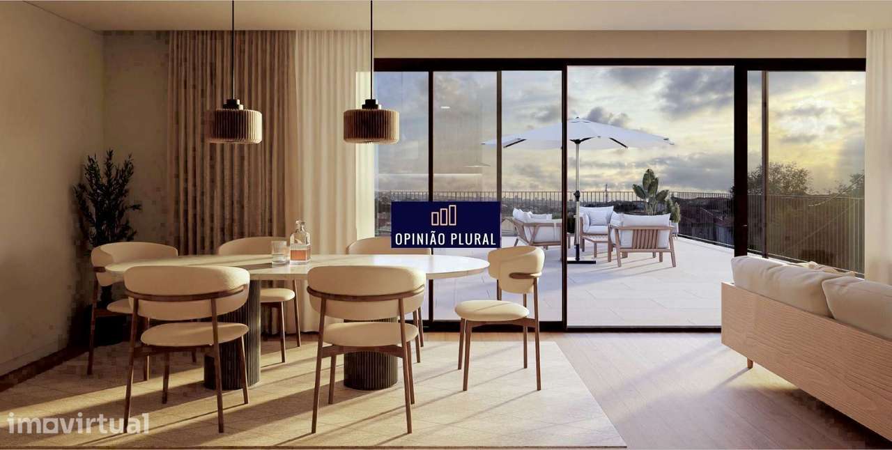 T2 Novo de Luxo com Varanda e Garagem | Haven Terrazza  Valbom - Grande imagem: 5/12